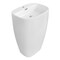 Streamline 23.6 in. Solid Surface Resin Freestanding Basin In Glossy White K-1680-24 - alternate 3